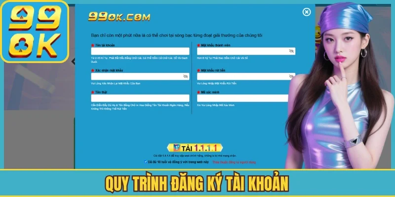 Quy trình đăng ký tài khoản
