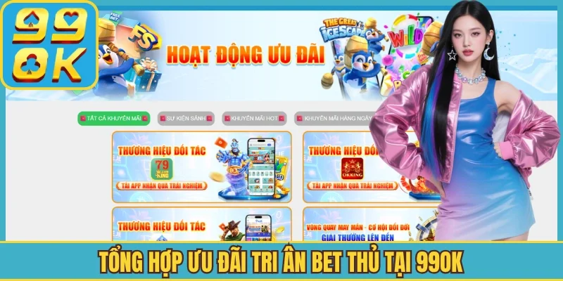 Tổng hợp ưu đãi tri ân bet thủ tại 99OK